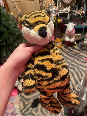 Jellycat Tiger Plush Stuffed Animal - Orange, Black, White